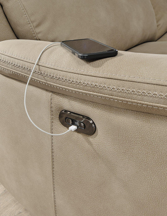 Next-Gen DuraPella Power Reclining Loveseat with Console - Dimensional Outlet Furniture (Oakland, CA)