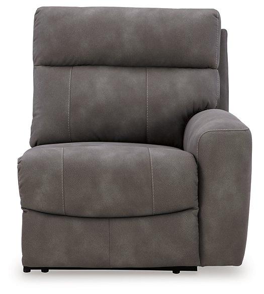 Next-Gen DuraPella Power Reclining Sectional Loveseat with Console - Dimensional Outlet Furniture (Oakland, CA)