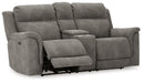 Next-Gen DuraPella Power Reclining Loveseat with Console - Dimensional Outlet Furniture (Oakland, CA)