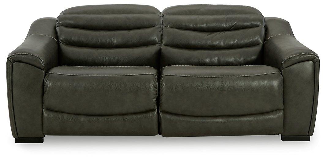 Center Line Power Reclining Sectional Loveseat - Dimensional Outlet Furniture (Oakland, CA)
