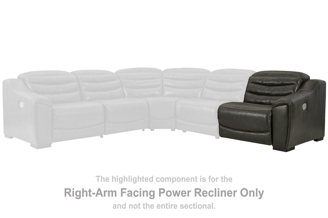 Center Line Power Reclining Sectional Loveseat - Dimensional Outlet Furniture (Oakland, CA)