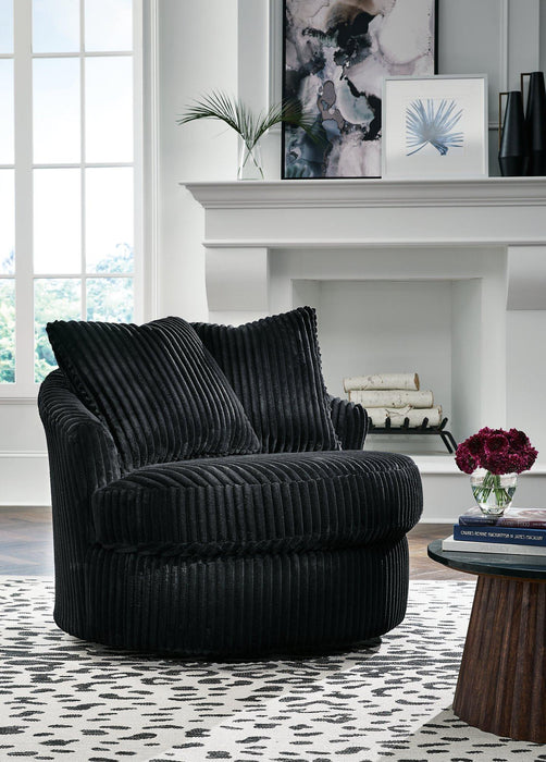 Gramwell Swivel Accent Chair - Dimensional Outlet Furniture (Oakland, CA)