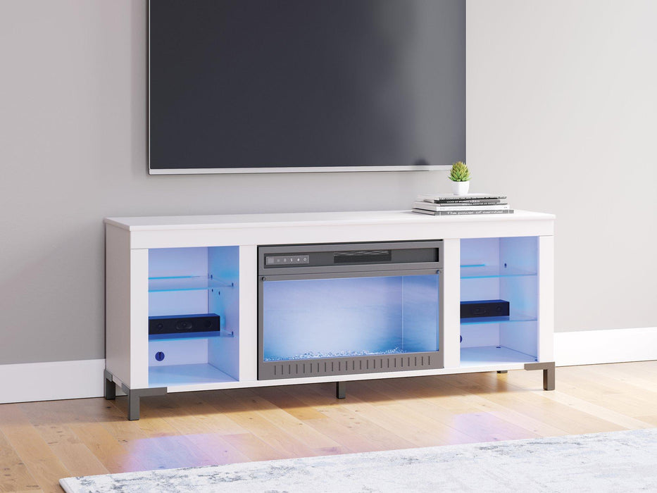 Brollevi 60" TV Stand with Electric Fireplace