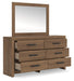 Broachmyn Dresser and Mirror - Dimensional Outlet Furniture (Oakland, CA)