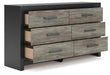 Broachmyn Dresser and Mirror - Dimensional Outlet Furniture (Oakland, CA)
