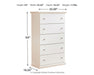 Bostwick Shoals Youth Chest of Drawers - Dimensional Outlet Furniture (Oakland, CA)