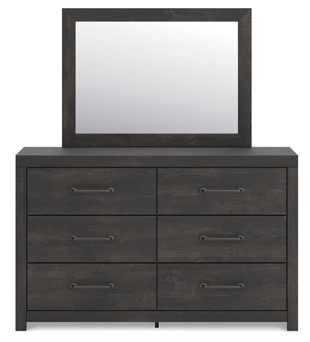 Hollivern Dresser and Mirror - Dimensional Outlet Furniture (Oakland, CA)