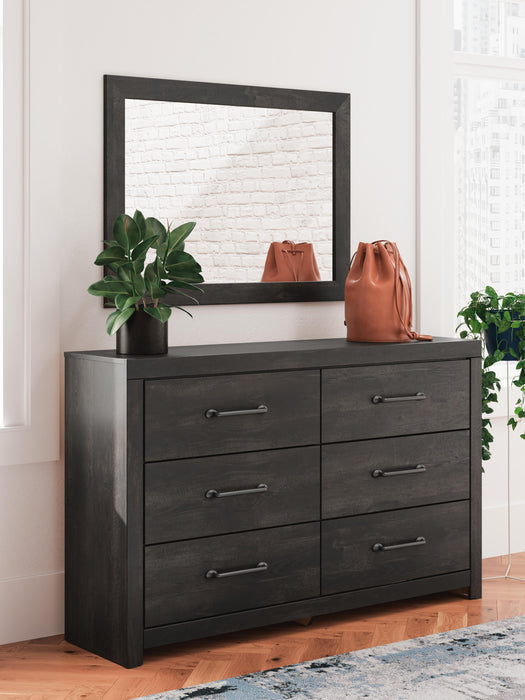 Hollivern Dresser and Mirror - Dimensional Outlet Furniture (Oakland, CA)