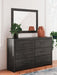 Hollivern Dresser and Mirror - Dimensional Outlet Furniture (Oakland, CA)