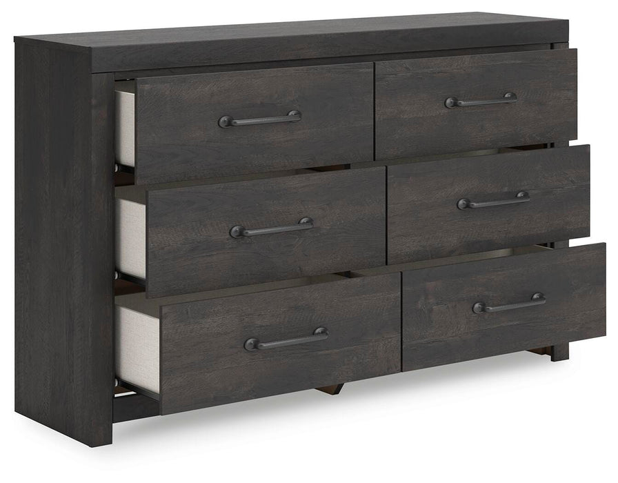 Hollivern Dresser and Mirror - Dimensional Outlet Furniture (Oakland, CA)