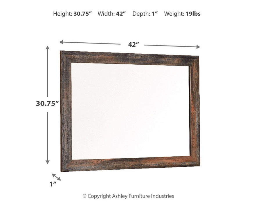 Drystan Bedroom Mirror - Dimensional Outlet Furniture (Oakland, CA)
