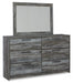 Baystorm Dresser and Mirror - Dimensional Outlet Furniture (Oakland, CA)