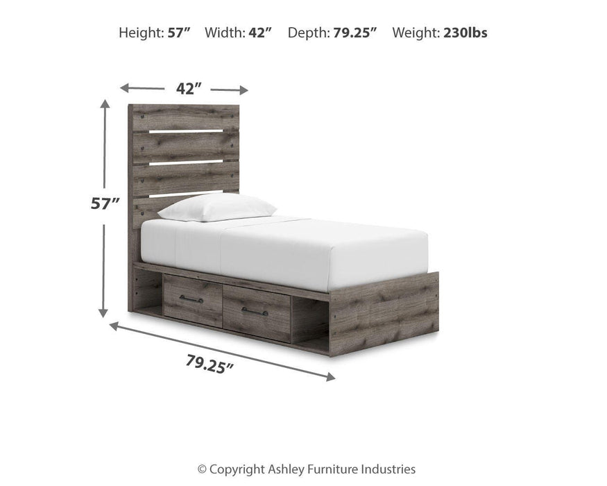 Graystorm Bed with Storage - Dimensional Outlet Furniture (Oakland, CA)