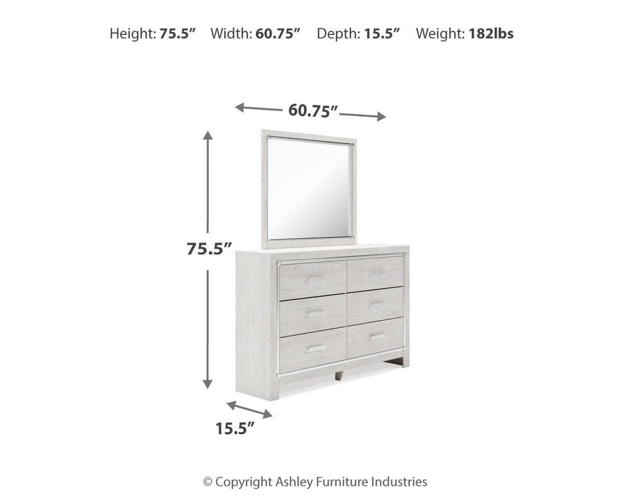 Altyra Dresser and Mirror - Dimensional Outlet Furniture (Oakland, CA)