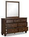 Danabrin Dresser and Mirror - Dimensional Outlet Furniture (Oakland, CA)