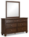 Danabrin Dresser and Mirror - Dimensional Outlet Furniture (Oakland, CA)