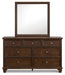 Danabrin Dresser and Mirror - Dimensional Outlet Furniture (Oakland, CA)