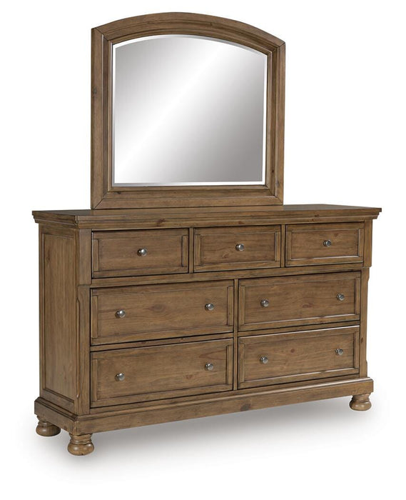 Feddinger Dresser and Mirror - Dimensional Outlet Furniture (Oakland, CA)