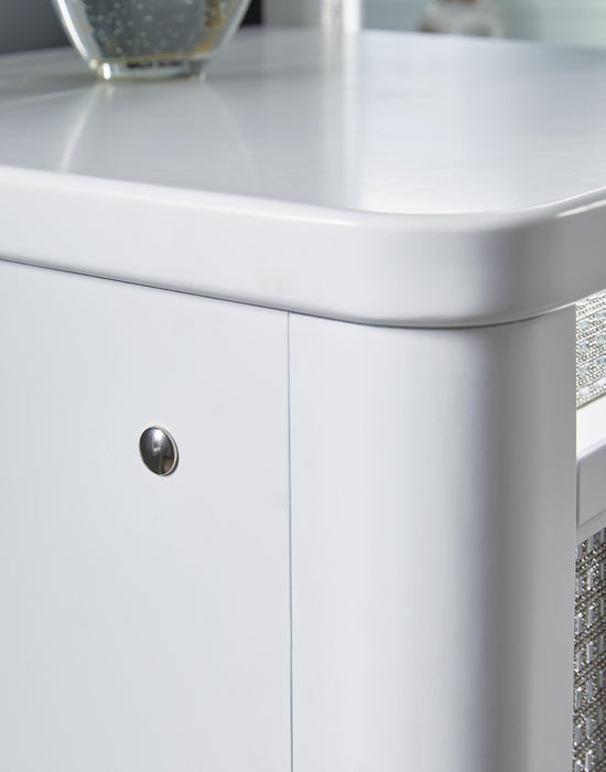 Chalanna Vanity with Mirror - Dimensional Outlet Furniture (Oakland, CA)