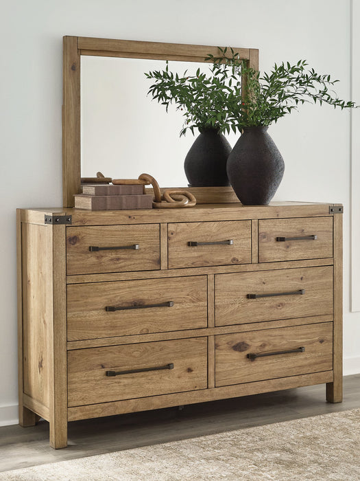 Ridgester Dresser and Mirror - Dimensional Outlet Furniture (Oakland, CA)