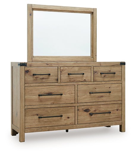 Ridgester Dresser and Mirror - Dimensional Outlet Furniture (Oakland, CA)
