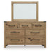 Ridgester Dresser and Mirror - Dimensional Outlet Furniture (Oakland, CA)