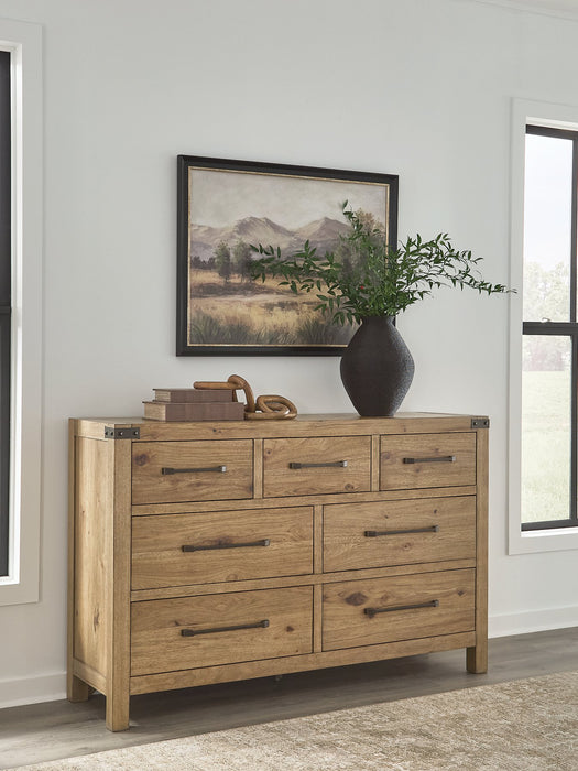 Ridgester Dresser and Mirror - Dimensional Outlet Furniture (Oakland, CA)