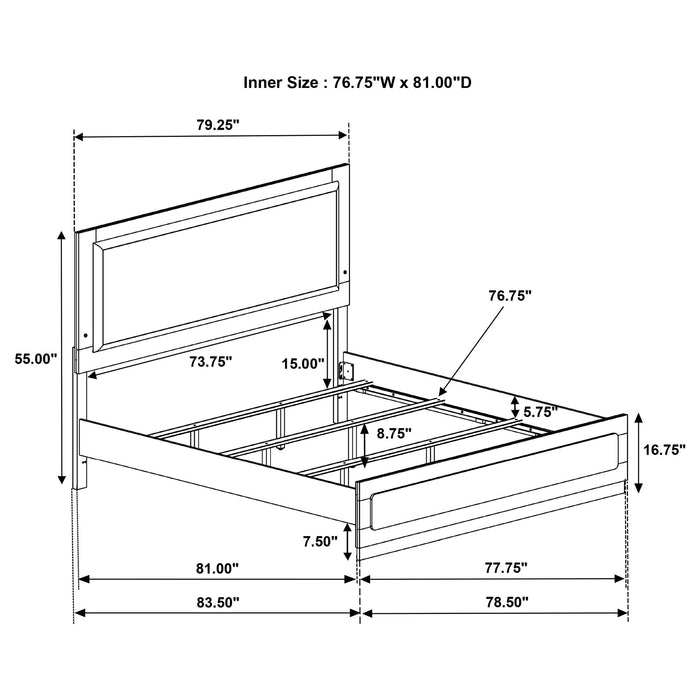 Caraway 5 Pc Bedroom Set - Dimensional Outlet Furniture (Oakland, CA)