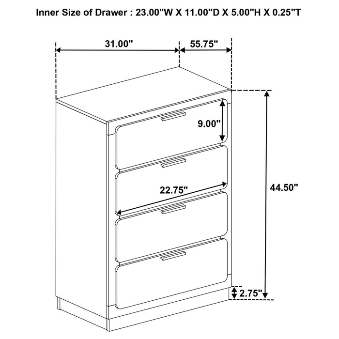 Caraway 5 Pc Bedroom Set - Dimensional Outlet Furniture (Oakland, CA)