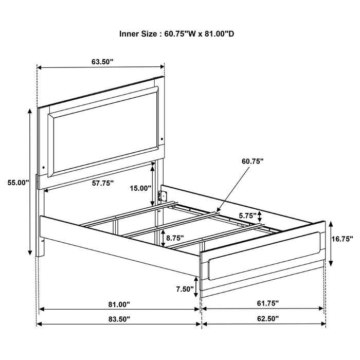Caraway 5 Pc Bedroom Set - Dimensional Outlet Furniture (Oakland, CA)