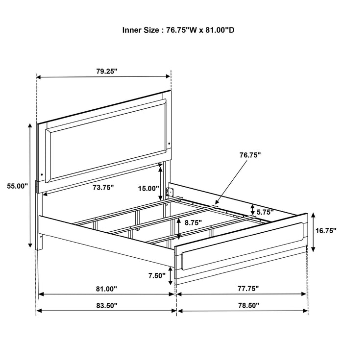 Caraway 5 Pc Bedroom Set - Dimensional Outlet Furniture (Oakland, CA)