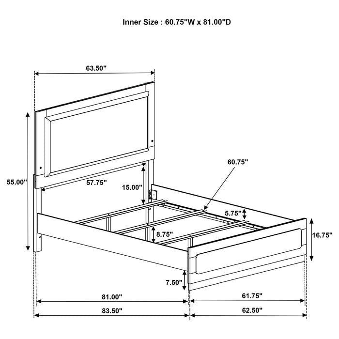 Caraway 5 Pc Bedroom Set - Dimensional Outlet Furniture (Oakland, CA)