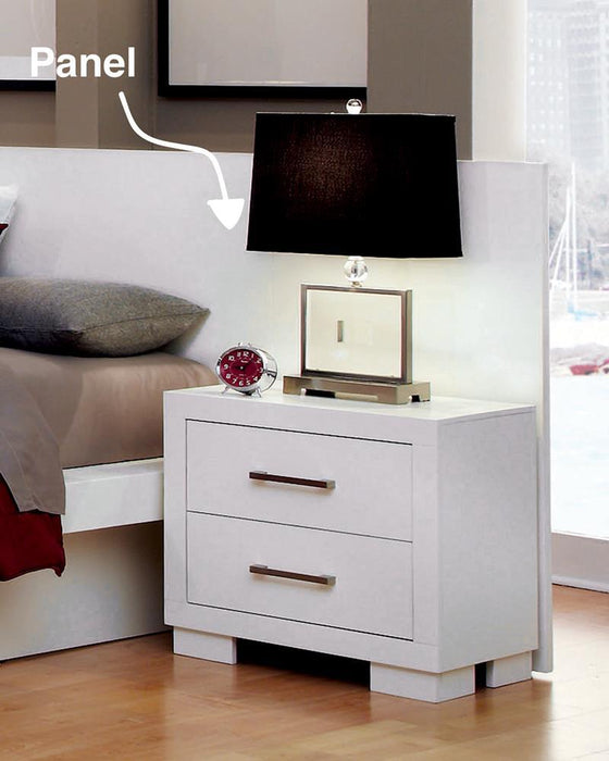 Jessica Nightstand Panels White (Set of 2) - Dimensional Outlet Furniture (Oakland, CA)