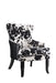 Trea Cowhide Print Accent Chair Black and White - Dimensional Outlet Furniture (Oakland, CA)