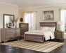 Kauffman California King, E.king, & Queen Panel Bed Washed Taupe - Dimensional Outlet Furniture (Oakland, CA)