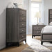 Watson 5-drawer Chest Grey Oak and Black - Dimensional Outlet Furniture (Oakland, CA)