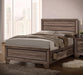 Kauffman California King, E.king, & Queen Panel Bed Washed Taupe - Dimensional Outlet Furniture (Oakland, CA)
