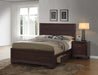 Kauffman California King, Eastren King, & Queen Panel Bed Dark Cocoa - Dimensional Outlet Furniture (Oakland, CA)