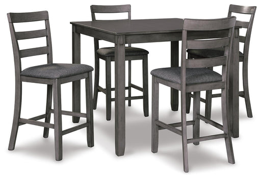 Bridson Counter Height Dining Table and Bar Stools (Set of 5) - Dimensional Outlet Furniture (Oakland, CA)