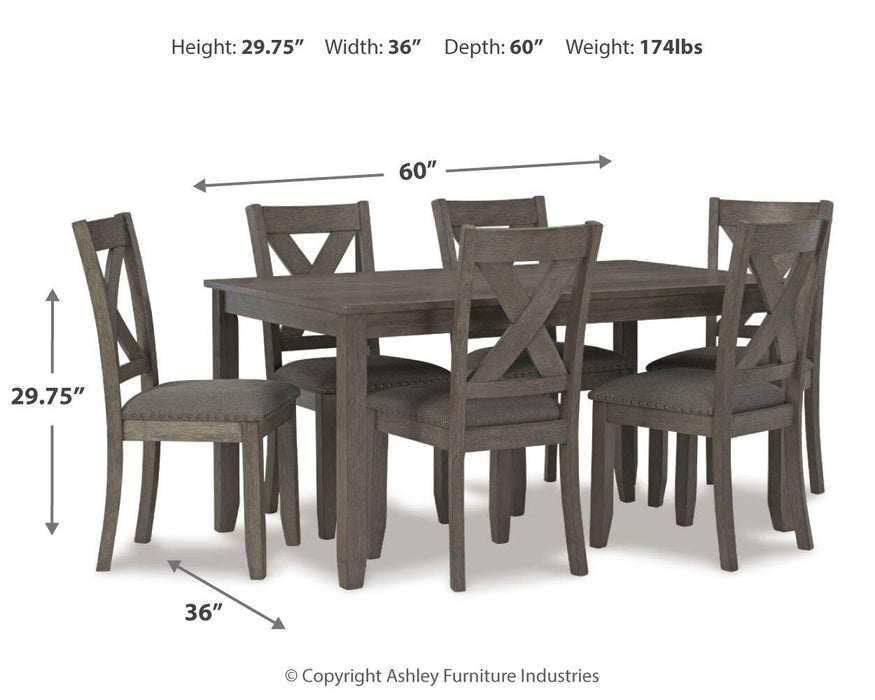 Caitbrook Dining Table and Chairs (Set of 7) - Dimensional Outlet Furniture (Oakland, CA)