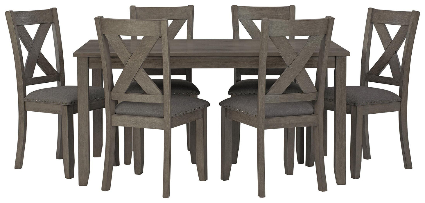 Caitbrook Dining Table and Chairs (Set of 7) - Dimensional Outlet Furniture (Oakland, CA)