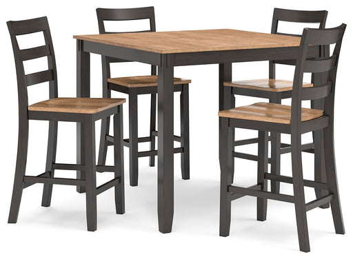 Gesthaven Counter Height Dining Table and 4 Barstools (Set of 5) - Dimensional Outlet Furniture (Oakland, CA)