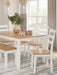 Gesthaven Dining Table with 4 Chairs and Bench (Set of 6) - Dimensional Outlet Furniture (Oakland, CA)