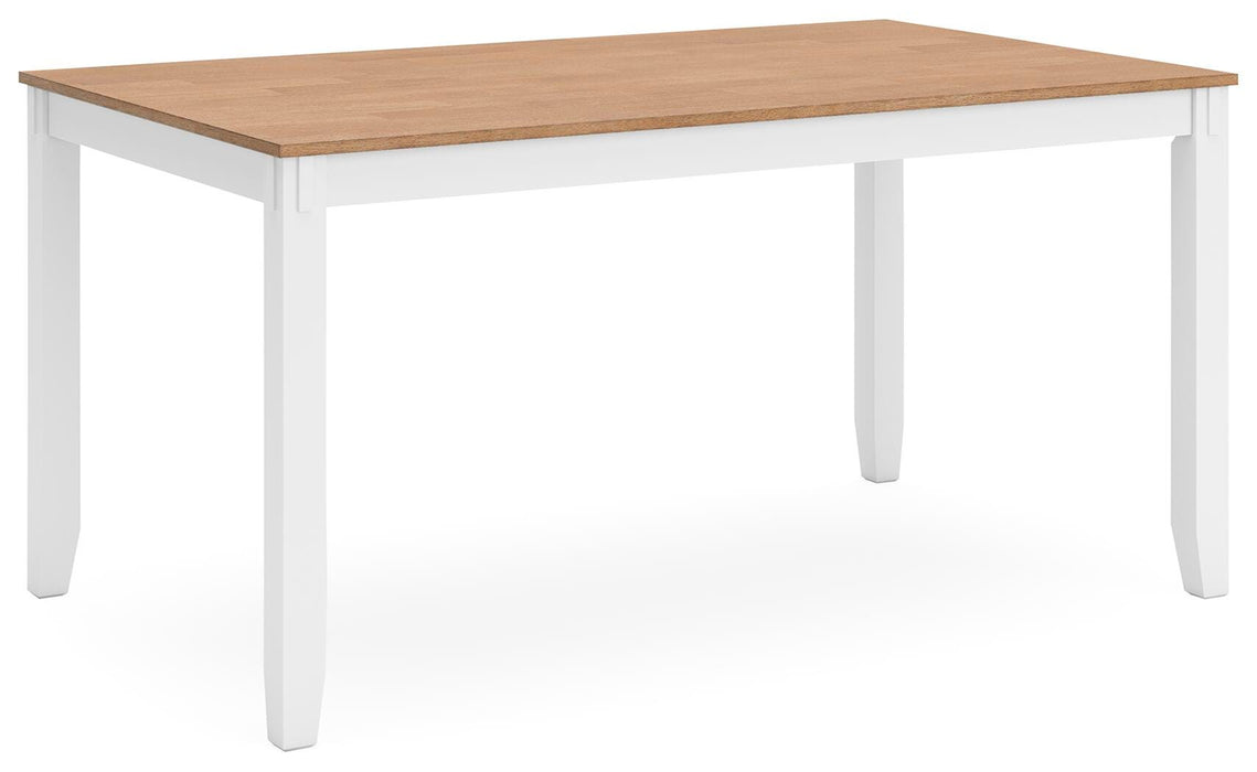 Gesthaven Dining Table with 4 Chairs and Bench (Set of 6) - Dimensional Outlet Furniture (Oakland, CA)