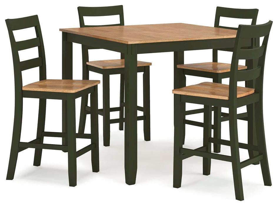Gesthaven Counter Height Dining Table and 4 Barstools (Set of 5) - Dimensional Outlet Furniture (Oakland, CA)