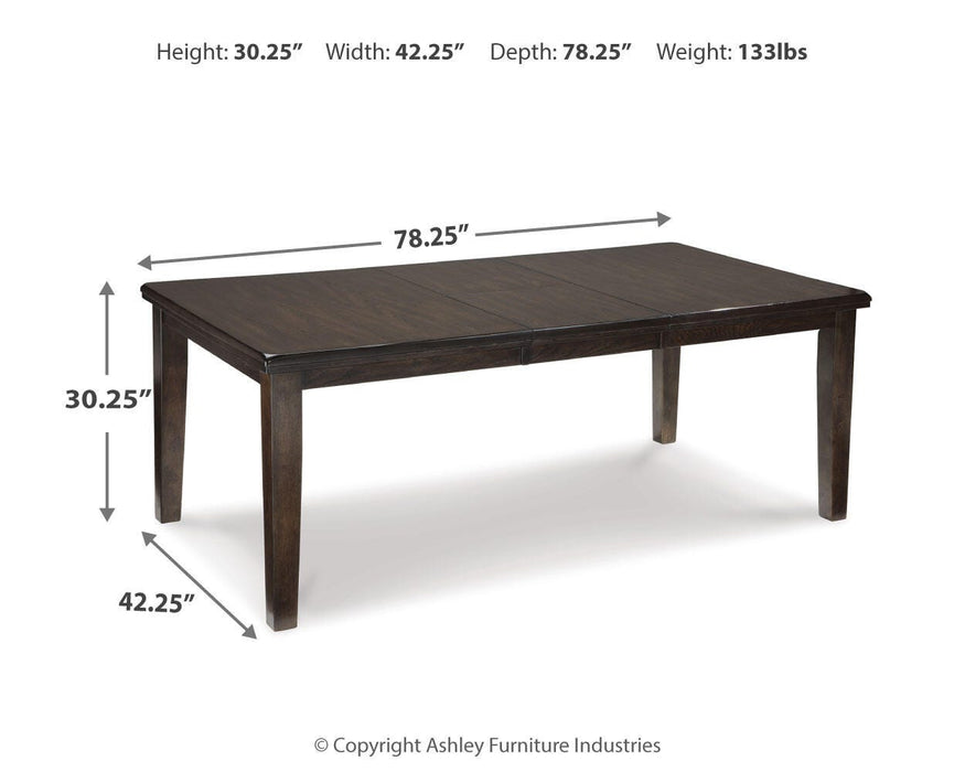 Haddigan Dining Extension Table - Dimensional Outlet Furniture (Oakland, CA)