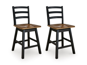 Wildenauer Counter Height Swivel Barstool - Dimensional Outlet Furniture (Oakland, CA)