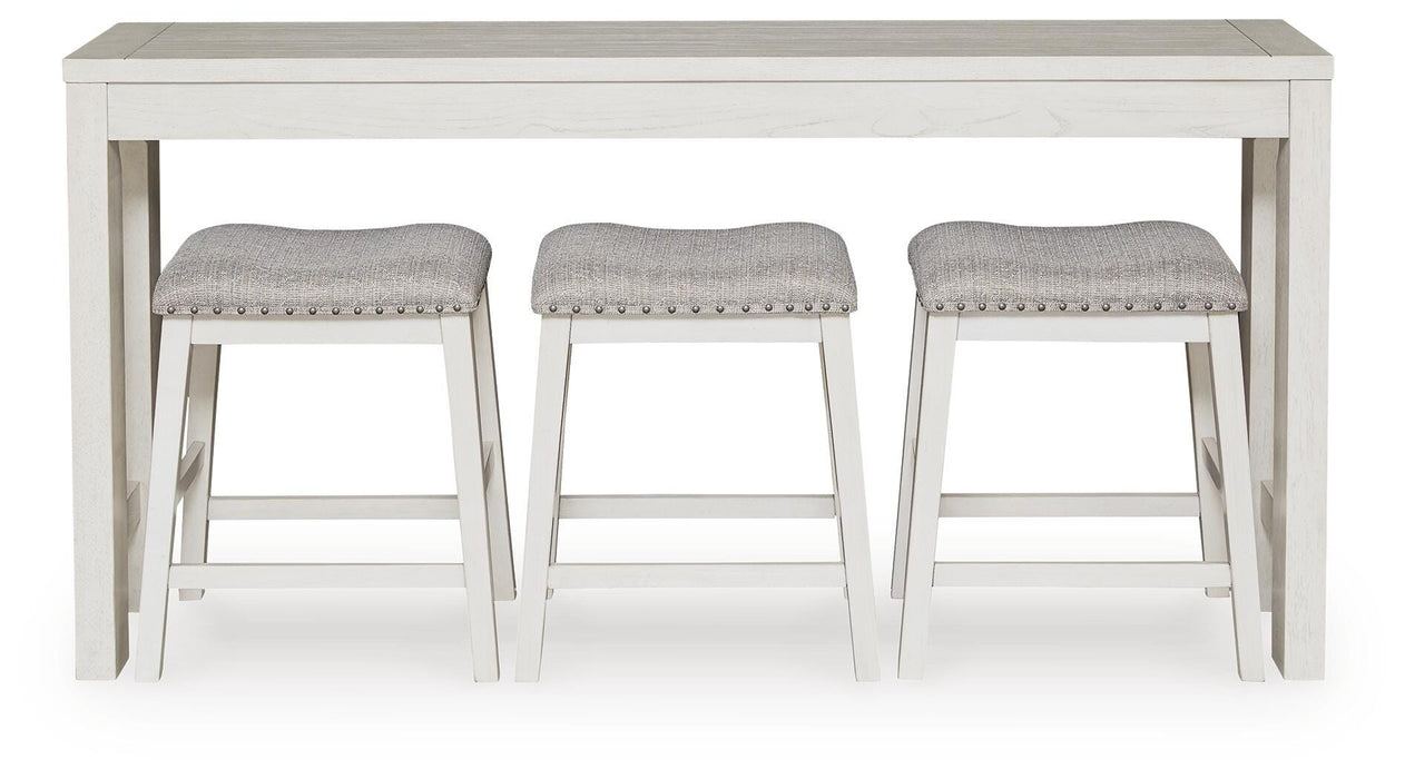 Robbinsdale Counter Height Dining Table and 3 Barstools Set - Dimensional Outlet Furniture (Oakland, CA)