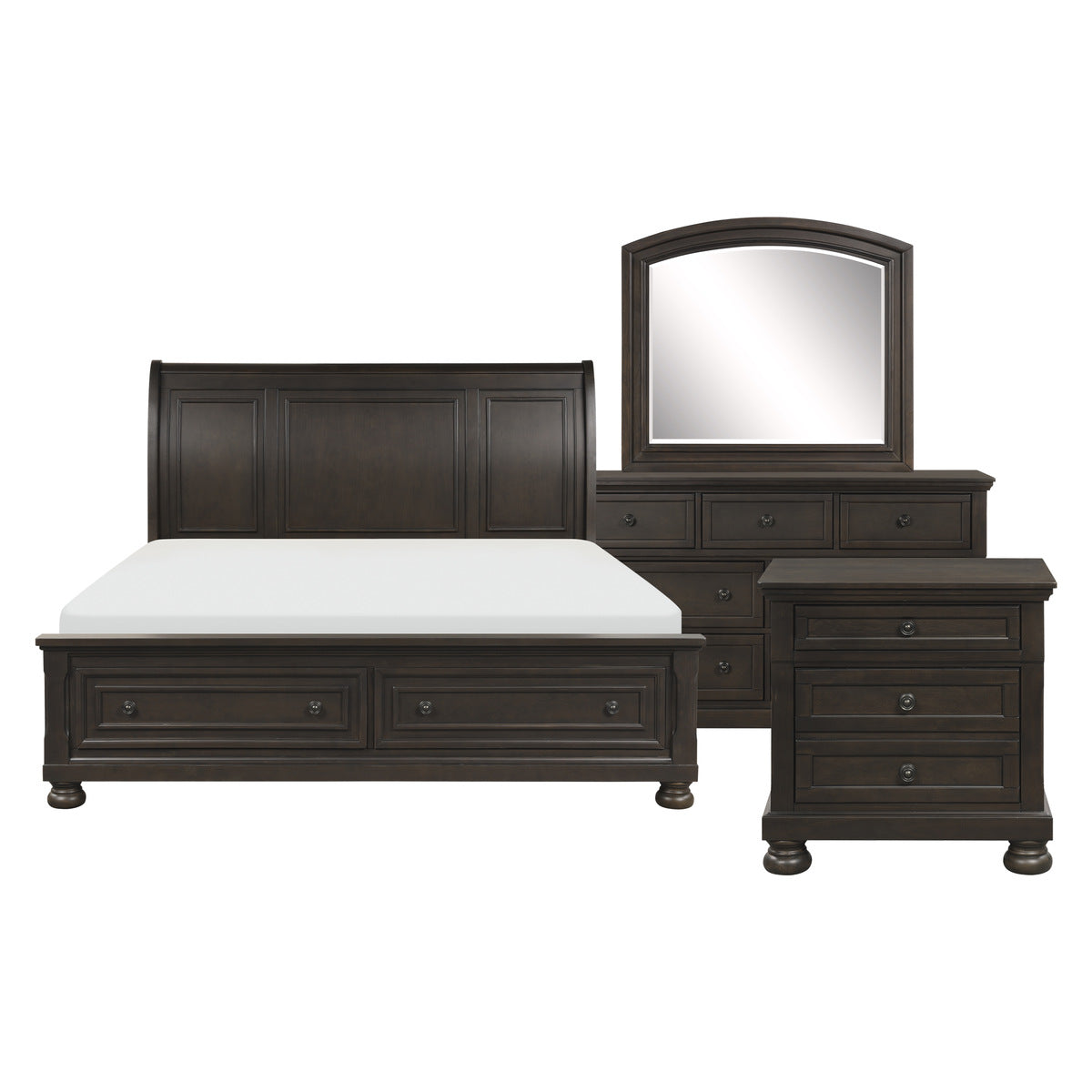 Made of mindy and birch veneer wood and engineered wood