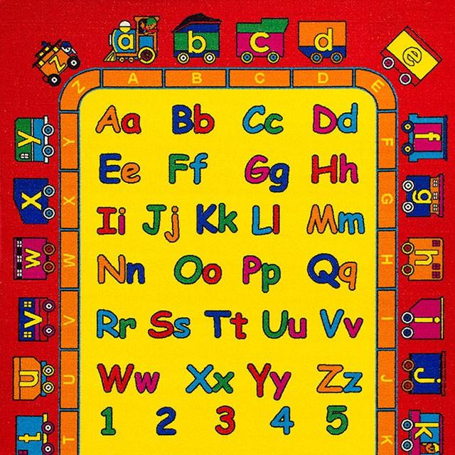 ABBEY Red & Multi 5' X 8' Area Rug - Dimensional Outlet Furniture (Oakland, CA)